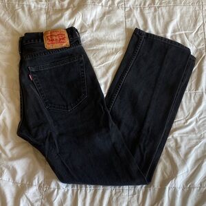 Levi's Men's 505 Dark Denim Straight Legged Jeans Size 32x34